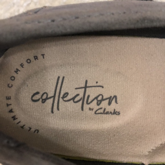 Clarks Gray Suede Loafers Ultimate Comfort Collection 7 - Picture 8 of 8